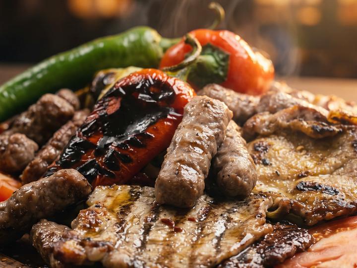 Mixed grill on a board / Mix roštilj na dasci